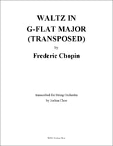 Waltz in G-Flat Major, Op. 70, No. 1 Orchestra sheet music cover